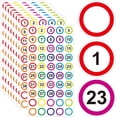 thumbnail image 1 of 40 Sheets Numbers Stickers Self-adhesive Number Labels Identification Labels for Office, 1 of 8