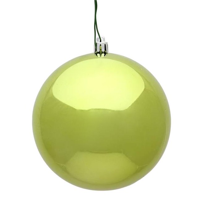 Vickerman N596073S 2.4 in. Lime Shiny Christmas Ornament Ball - 60 per Box