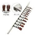 thumbnail image 2 of Bgsha 11PCS 3/8 1/4inch Drive Alloy Torx Screwdriver Bits Socket Bit T10-T60 Hand Tool, 2 of 9