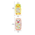 thumbnail image 2 of Music Early Education Mobile Phone Children's Educational Simulation Bear Duckling Sound And Light Mobile Phone Telephone Teether Toys, 2 of 4