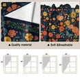 thumbnail image 5 of Boho Flowers Swag Valances for Windows, Kitchen Window Curtains Over Sink, Spring Abstract Watercolor Floral Leaf Window Treatment Curtains for Living Room/Bedroom Curtains 2 Panel Sets 36"x45", 5 of 8