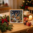 thumbnail image 2 of Christmas Pearl Diamond Painting DIY Art Kit with Frame, Christmas Pearl Bead Art Craft for Adults, Diamond Dotz Bead Painting Party Gift for Home Wall Deco, 2 of 5