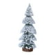 thumbnail image 2 of Árbol de Navidad artificial en miniatura con nieve, de mesa, vintage y rústico. 29cm, 2 of 9
