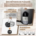 thumbnail image 3 of Cestos De Ropa Sucia Extra Grande Unos 100L Organizador De 3 Compartimentos Almacenamiento Plegable Tela Oxford Impermeable Lavanderia Multifunción Para Baño, 3 of 4