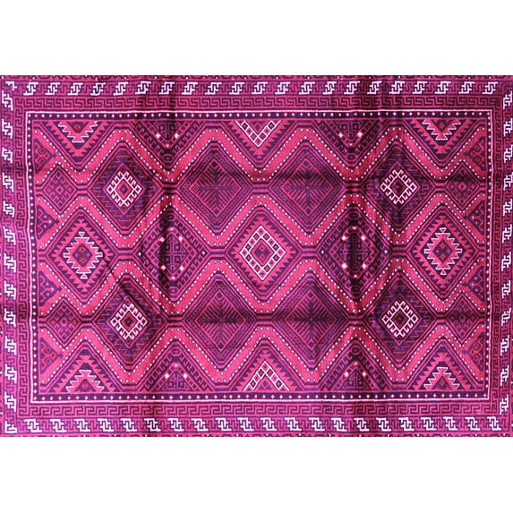 Ahgly Company Indoor Rectangle Persian Pink Traditional Area Rugs, 6' x 9'