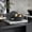 Black, variant on Nordic Industrial Minimalist Concrete Ashtray, Artisan-Made Natural Texture, Removable Stainless Steel Bowl & Anti-Fly Ash Lid, Easy Clean & Durable