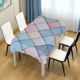 thumbnail image 4 of Yayeee Tablecloths 54" x 72" Rectangle Wrinkle Resistant Party Table Cover, Beige Art Pattern, 4 of 8