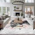 thumbnail image 3 of 5'x7' Area Rugs for Living Room Bedroom, Black Cow Floral Washable Rug Carpet Runner Indoor Outdoor, Grey Wooden Farmhouse Animals Non Slip Floor Mats Area Rug for Kitchen, Nursery, 3 of 8