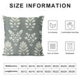thumbnail image 5 of COMIO  Block Printed Decorative Square Accent Throw Pillow Cover - Sofa, Chair, Couch, Living Room, Bedroom, Farmhouse Home Decor - Block Booti-Robins Egg,, 5 of 5