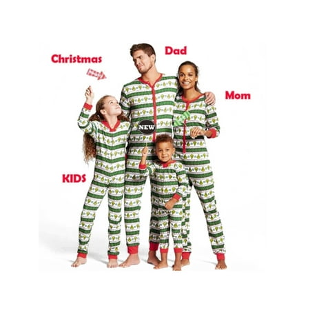 

wybzd Christmas Family Matching Outfits Mom Dad Kids Baby Christmas Pajamas Set Festival Sleepwear Nightwear Clothing