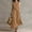 Khaki, variant on Morttic Women's Solid Color Sleeveless Shirt Dress – Lapel Half Button, Ruffled Details, Side Pockets Boho Beach Long Dress Black,S