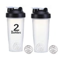 thumbnail image 1 of Botellas shaker Otylzto, 2 unidades, 830 ml, con bola mezcladora, 1 of 4