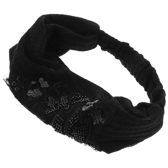 HOMEMAXS  Mini Decoration Wide-brimmed Headband to Cover White Hair