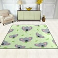 thumbnail image 3 of Dreamtimes Lightweight Soft Area Rugs 63 x 48 in, Colorful Koala Face Floor Mat for Kids Playing Room Hardwood Floor Living Room Nursery Rugs, 5'3" x 4', 3 of 6