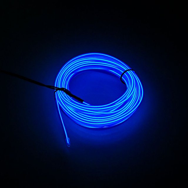 Accesorios interiores para coche de 5m, lámpara de ambiente, línea de luz fría EL con USB, tablero decorativo DIY, consola, luces LED ambientales para coche Tan Jianjun unisex