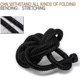 thumbnail image 4 of Manguera de ducha flexible de acero inoxidable de 1,5 m con accesorios de latón y cabezal de ducha antitorsión, color negro., 4 of 5