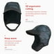 thumbnail image 3 of Yuarrent Gorro de buceo, gorro de secado rápido, gorro de barbilla, gorro de neopreno para invierno, gorro térmico para kayak, Rafting, gorro de Deportes acuáticos Yuarrent OD029071-01, 3 of 6