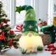 thumbnail image 5 of Adorno navideño de anciano sin rostro con sombrero de estrella iluminado | Muñeco colgante con patas para árbol y chimenea | Colores rojo, gris y verde, 5 of 5