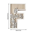 thumbnail image 3 of Nmdmisc 5 Inch Wooden Letters for Wall Decor, Flowered Paintable Wooden Nursery Letters for Crafts Wood Alphabet Letter for Birthday Xmas Nursery Name Sign Wedding Home Decoration, 3 of 5