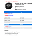 thumbnail image 2 of Accessory Belt Idler Pulley - Compatible with 1996 GMC G3500, 2 of 2