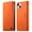 Orange, variant on Leather Wallet Flip Case for [iPhone 13 Mini], RFID Blocking, Card Slots & Stand Orange
