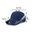 thumbnail image 2 of Unisex Outdoor Sports Adjustable Breathable Golf Tennis Cap Sun Hat Baseball Caps Solid Color DARK BLUE, 2 of 8