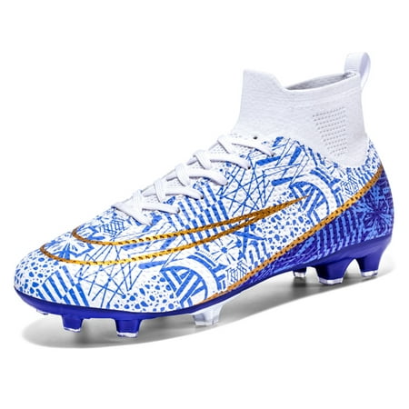 Men's Soccer Cleats Professional High-Top Football Shoes Outdoor Spikes Soccer Shoes
