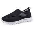 thumbnail image 2 of Deporte Con Zapatos Ortopédicos Sin Cordones Anchos para Hombres Diabéticos Cierre Ajustable Absorción Impactos Fascitis Plantar, 2 of 9