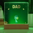 thumbnail image 5 of My Dear Dad My Footprint is Small Printed Square Shaped Acrylic Plaque, 5 of 20
