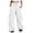 White, variant on Parachute Pants Woman Y2K Fashion Baggy Cargo Pants Drawstring Elastic Streetwear Trousers with Pockets (White M)