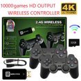 thumbnail image 3 of Consola de videojuegos retro de 2,4 GHz Controlador inalámbrico dual Game Stick 4K para PS1 Hugtrwg Para estrenar, 3 of 8