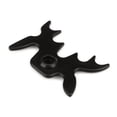 thumbnail image 5 of Billiards Cue Rack Bridge Head Cross Antlers Rod Holder Snooker Pool Plastic Staghorn Shape Black 1pc, 5 of 5