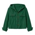 thumbnail image 7 of MOONDU Women's Corduroy Shacket Hooded Button Down Corduroy Jacket Long Sleeve with Pockets Loose Fit Casual Fall Winter Daily Wear, 7 of 7