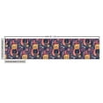 thumbnail image 3 of Ambesonne Flower Fabric by the Yard Upholstery, Doodle Cat Funky Boho Floral, 1 Yard, Dark Indigo Multicolor, 3 of 5