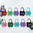 thumbnail image 4 of NUOLUX 10pcs Colorful Password Padlock Security Combination Lock Coded Lock Metal Padlock, 4 of 5