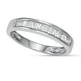 thumbnail image 2 of MyDiamondBox 1/2 Carat Total Weight (cttw) 10K - White Diamond and Baguette Wedding Band for Women (Size: 5), 2 of 3