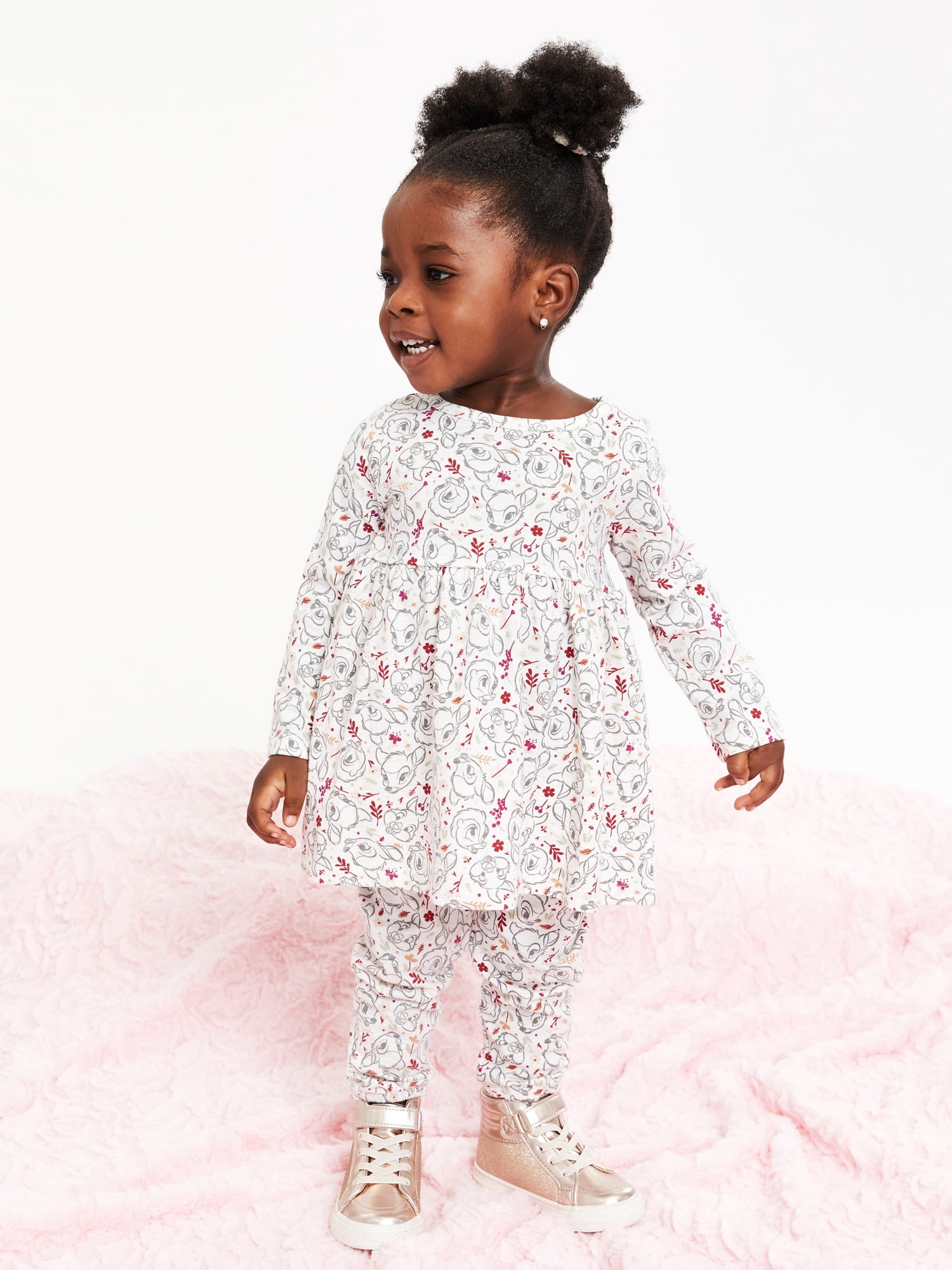 Disney Bambi Baby Girls Mix and Match Outfit Set, 6-Piece, Sizes 0/3-24 Months