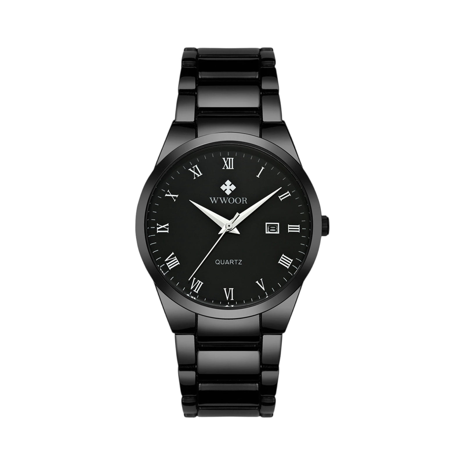 Resicozy Watches for Men Quartz Watch Classic Numeral Watch for Business Casual Hands Mens Wrist Watches Black#2