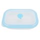 thumbnail image 4 of Lonchera de silicona BuyweekMX 600 ml Rectangular Plegable Azul, 4 of 5