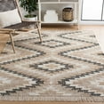 thumbnail image 2 of SAFAVIEH Natural Fiber Watson Geometric Area Rug, Natural/Black, 6' x 6' Square, 2 of 11