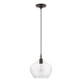 thumbnail image 5 of 49093-07 Livex Lighting Aldrich - 1 Light Pendant In Transitional Style-17 Inches Tall and 9.75 Inches Wide-Bronze/Antique Brass Finish, 5 of 10