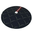 thumbnail image 2 of Kll 30" Christmas Tree Skirt Black Fish Scales Xmas Tree Skirts Mat For New Year Xmas Holiday Party Indoor Outdoor Home Decoration, 2 of 9