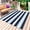 Navy Sky Blue, variant on Haze Blue Stripe Outdoor Rug 6x9 Ft - Reversible Patio Rug Outdoor Camping Rugs, Farmhouse Blue Gray Striped Washable Indoor Outdoor Area Rugs, Non-Slip Outdoor Carpet Runner for Deck/Porch