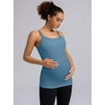 thumbnail image 6 of ANFERRY Maternity Tank Tops with Built in Bra Women Seamless Ribbed Camisole Scoop Neck Adjustable Straps Pregnancy Workout Top, 6 of 10