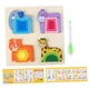 thumbnail image 3 of Rompecabezas de madera para combinar colores y formas, para niños y niñas. A, 3 of 9