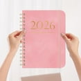 thumbnail image 1 of 2025 Schedule Book A5 Coil Notebook | Leather Strap Planner with Self-Discipline Goal Card | Portable Daily Organizer for Students Professionals | Customizable Printed Diary, 1 of 5