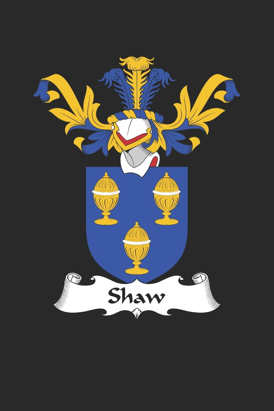 Shaw Shaw Coat of Arms and Family Crest Notebook Journal (6 x 9 100