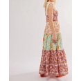 thumbnail image 4 of Brewee Robe Bohème à Imprimé Floral Été 2024 pour Femmes Bretelles Spaghetti Volants Robe Longue Maxi de Plage, 4 of 5