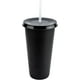 thumbnail image 1 of Vasos de plástico Atmos Homeware Vaso reusable tipo termo 24 Oz Paquete de 10 vasos color Negro Libre de BPA, 1 of 6