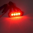 thumbnail image 3 of 12~24V Red LED Car Truck Beacon Warning Hazard Flash Strobe Light Lamp Bar, 3 of 10
